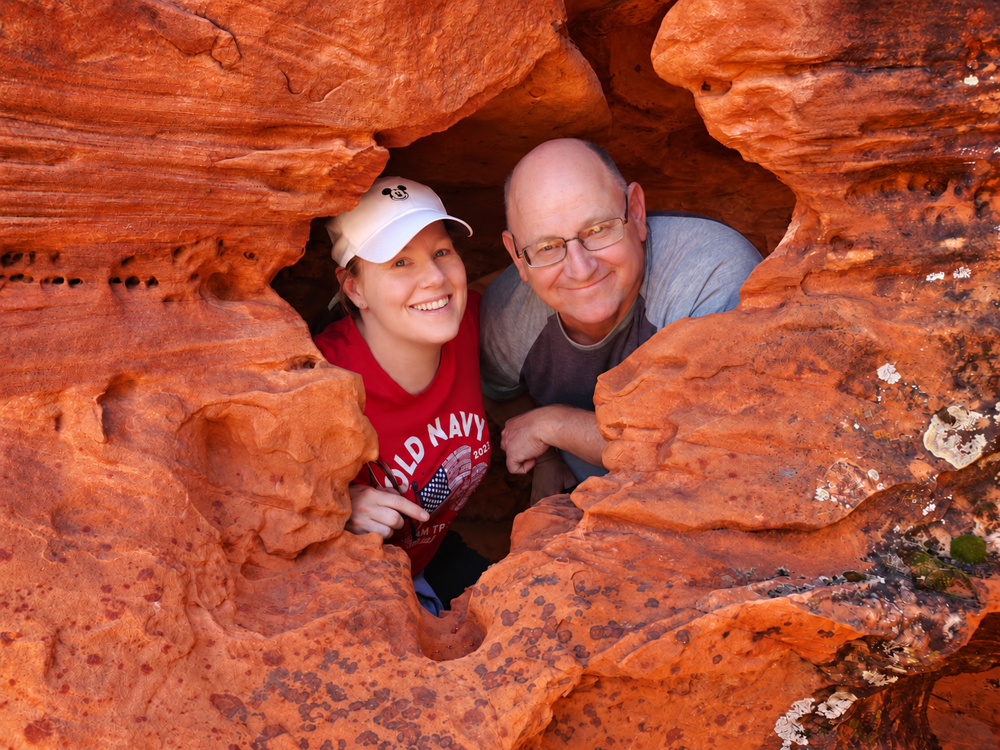 Greg and Adele exploring Southern Utah’s red rocks
